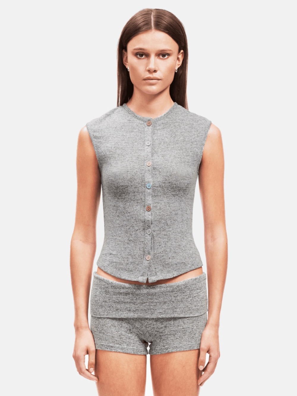 OW COLLECTION RUE Knit Vest GREY